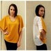 Mustard Yellow Dolman Sleeve Top-size Medium