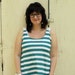 Stripes and Lace-Ladies Tank Top-Size Large