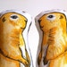 Pair of Prairie Dog Plush Pillows in Golden Yellow