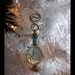 Smoke Blue Holiday Ornament Tree Ornament Recycled Glass Christmas Ornament