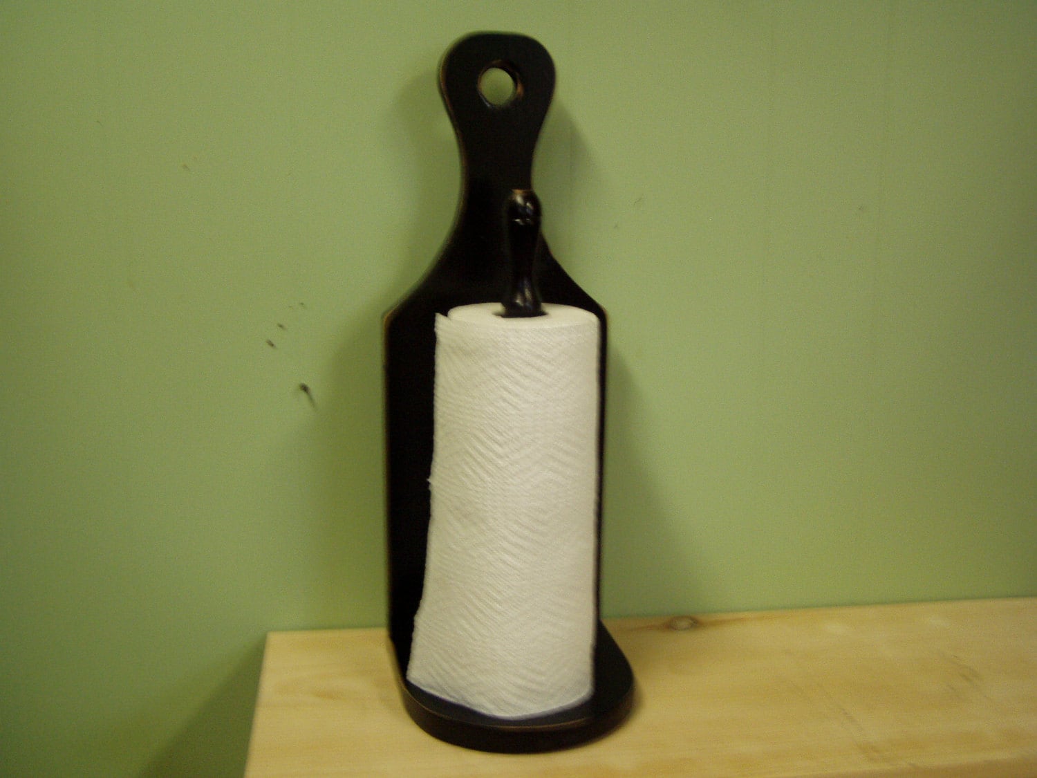 Countertop Paper Towel Holder for Kitchen Rustic Antiqued