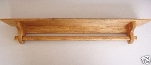 Quilt Holder Rack Wall Mount Shelf 48 Inch Oak Quilt Rack Wall