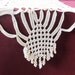 1930s crocheted lace table runner scarf artsilk tassels