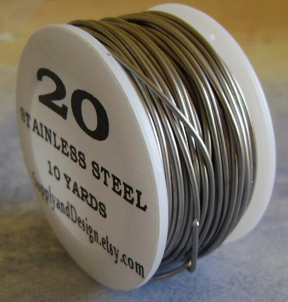 26 Gauge Wire >> 20 Gauge BARE Stainless Steel Wire 30 Feet 26 Gauge Wire >> 20 Gauge BARE Stainless Steel Wire 30 Feet
