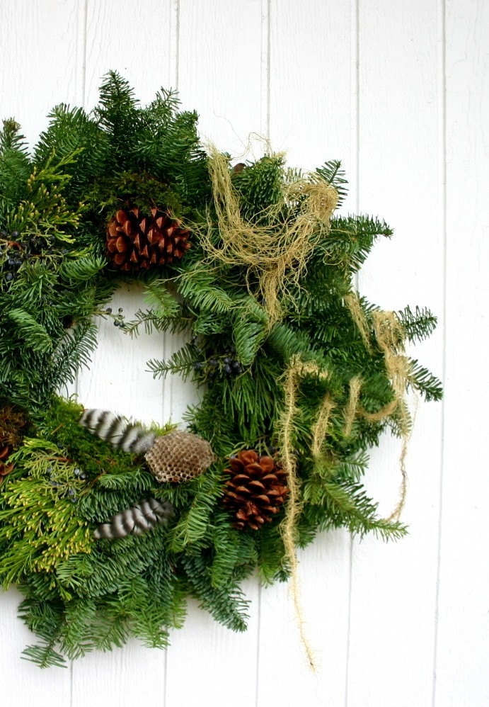 Hand Made Wild Crafted Winter Wreath