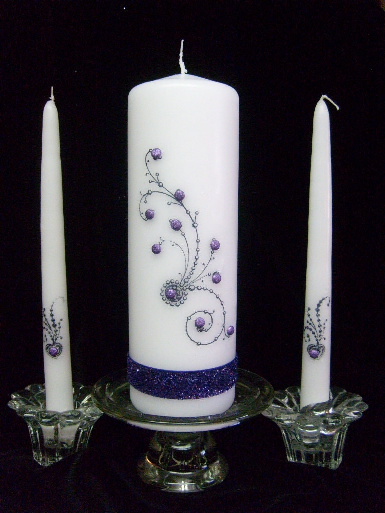modern unity candle set
