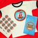 Reserved Listing For Carrie For Custom Pirate Ship Birthday Shirt, Treasure Chest Goody Bags and Treasure Chest Stickers