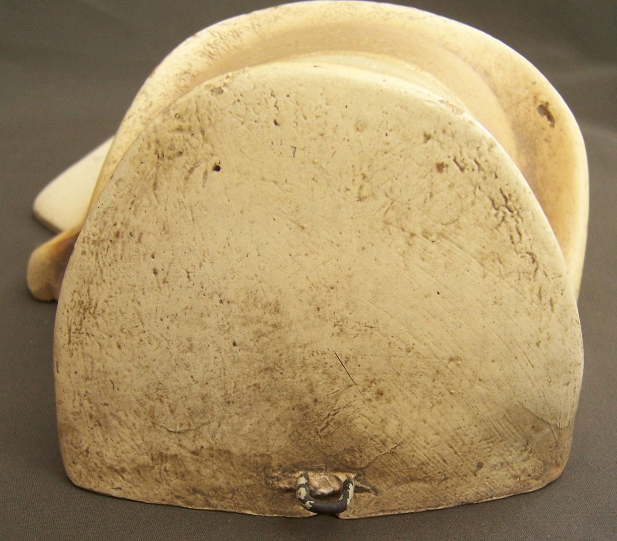 ANTIQUE VINTAGE CHALKWARE STRING HOLDER CHALK BOY LEPRECHAN