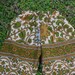 kids Boho Hippie pants - East India Tapestry Fabric- Gold Green Sunflower Design -size 2 -- Boys and Girls