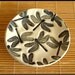 Lovely Round Black & White Stoneware DRAGONFLIES Dish
