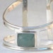 SALE - Wide Cuff Bracelet with Aquamarine