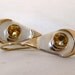 Citrine Silver & Gold Teardrop Earrings