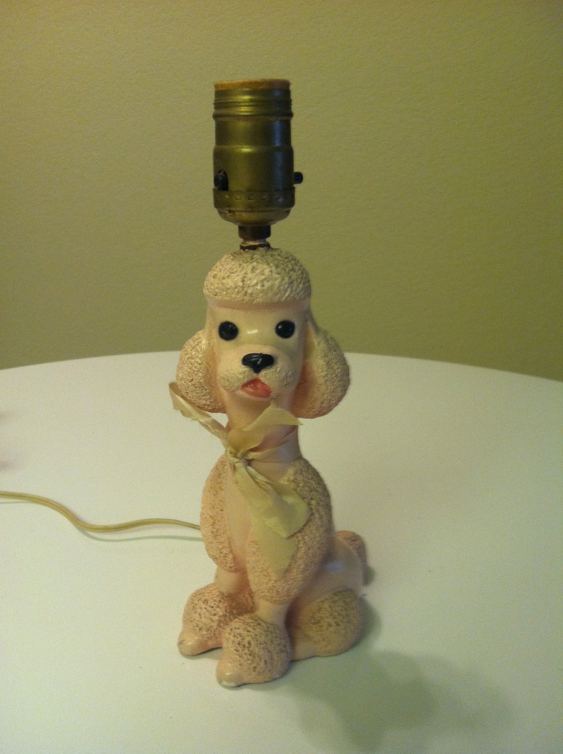 Pretty Pink Poodle Lamp