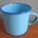 Robins Egg Blue Enamel Mug by Peacock