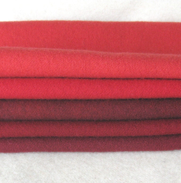 Hand Dyed and Felted Wool Fabric Perfect for Rug Hooking and