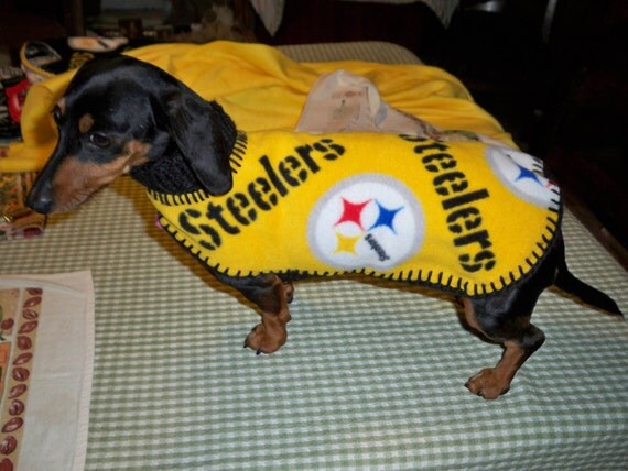 PITTSBURGH STEELERS Dog Coat/ Sweater by magge03 on Etsy