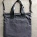 waxed canvas and leather portfolio bag