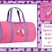 Personalized BALLET SHOES Girl's Quilted DUFFLE Bag by Stephen Joseph