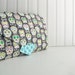 Diaper Clutch - Diaper Changing Pad Clutch - Bone Head Skulls with Sea Ta Dot - Made to Order