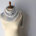 Light Weight Grey and Silver Scarflette