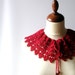 RESERVED FOR ANNA Red Lace Collar