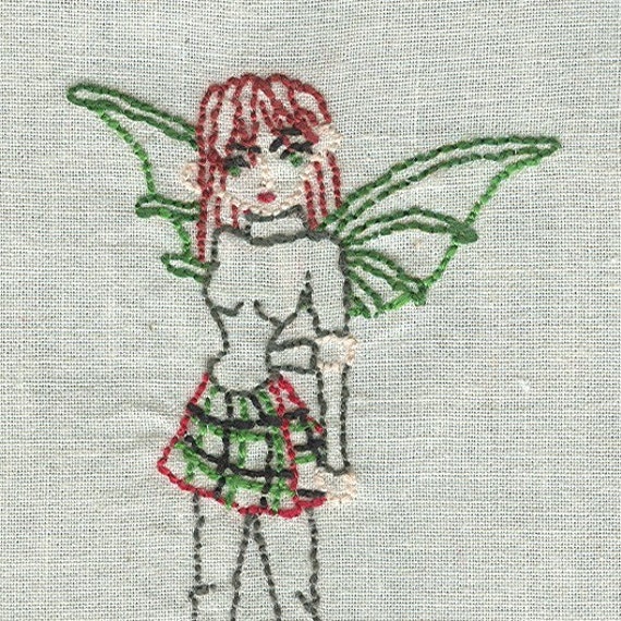 Items similar to Little Goth Fairy Embroidery Pattern PDF on Etsy