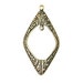 Art Deco Window Pendant antique gold - Trinity Brass Co (2pc)