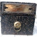 Antique file box, Globe-Wernicke Co., gorgeous brass label holder