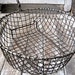 Vintage wire fry basket/colander, great display piece, farmhouse kitchen, vintage fry basket, wavy wire basket wire colander basket colander