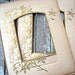 Antique victorian photo album pages, gorgeous flowers, altered art supply, set of 2