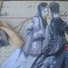 Altered composition book, vintage style, OOAK, vintage ledger pages and wallpaper