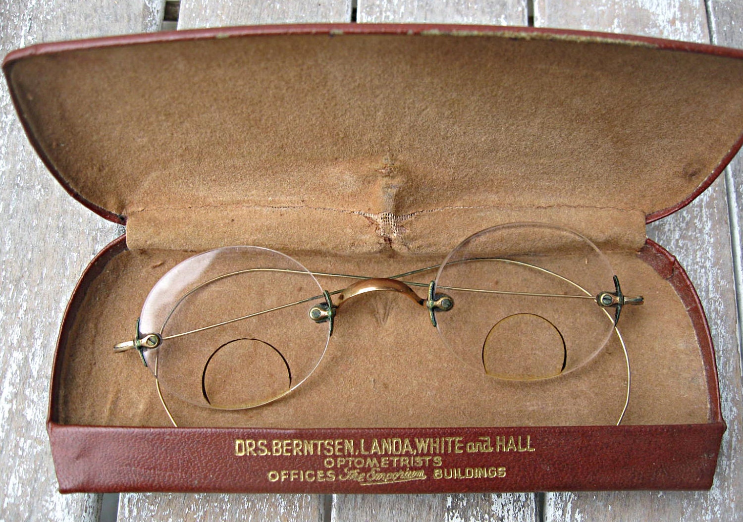 Antique eyeglasses/bifocals 1800's Emporium Dept. store