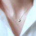 Silver Star Necklace, Silver Star Pendant on Sterling Silver Necklace Chain, Personalized Bridesmaid Necklace, Star Necklace, Gift for Her