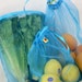 REUSABLE PRODUCE bag TURQUOISE variety 7 ECO friendly GORGEOUS color