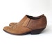 Vintage Guess Cognac Leather Western Ankle Boots 6.5
