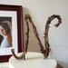 Rustic Vine Letter Wedding Cake Topper - 6" Script Initial