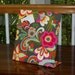 DECORATIVE MAGNET BOARD Organizer Cabana Blooms - Freestanding