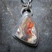 Petite Sterling Silver Pendant with Black Lace Agate