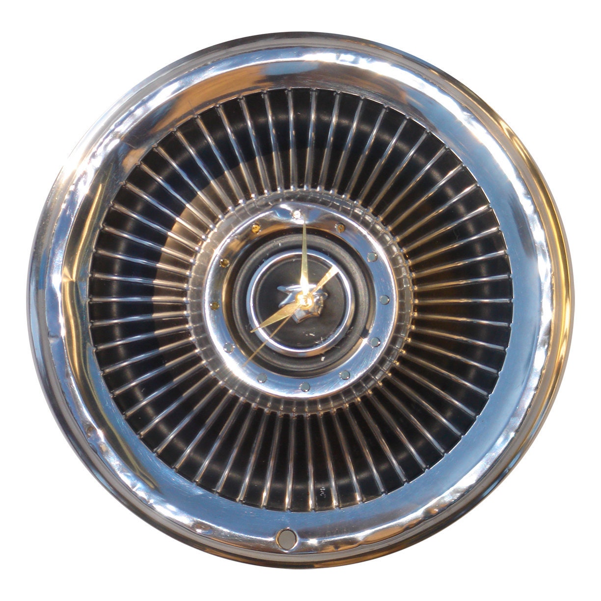 ford mercury hubcap clock with numbering a hub cap
