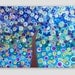 Abstract Acrylic Painting on 18Lx24W Canvas Beautiful Colors and Texture Glows in the Dark