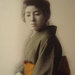 Vintage Japanese Geisha Maiko with umbrella Postcard