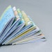 5 mini notebooks made with eco paper that is recycled, rescued, post-consumer, and found