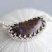 Glorious Boulder Opal Bean - Pendant Necklace - 925 Sterling Silver and 930 Argentium Sterling Silver