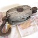 Wood Metal Pulley Large Hook Antique Tackle Block Hanger