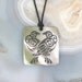 Odins Ravens Pendant - Norse Stainless Steel Etched - Thought and Memory, Large