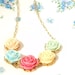 Bloom - Flower Necklace - Whimsy - Whimsical - Romance - Bridal - Bridesmaid