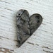 Imprinted by Nature heart pendant