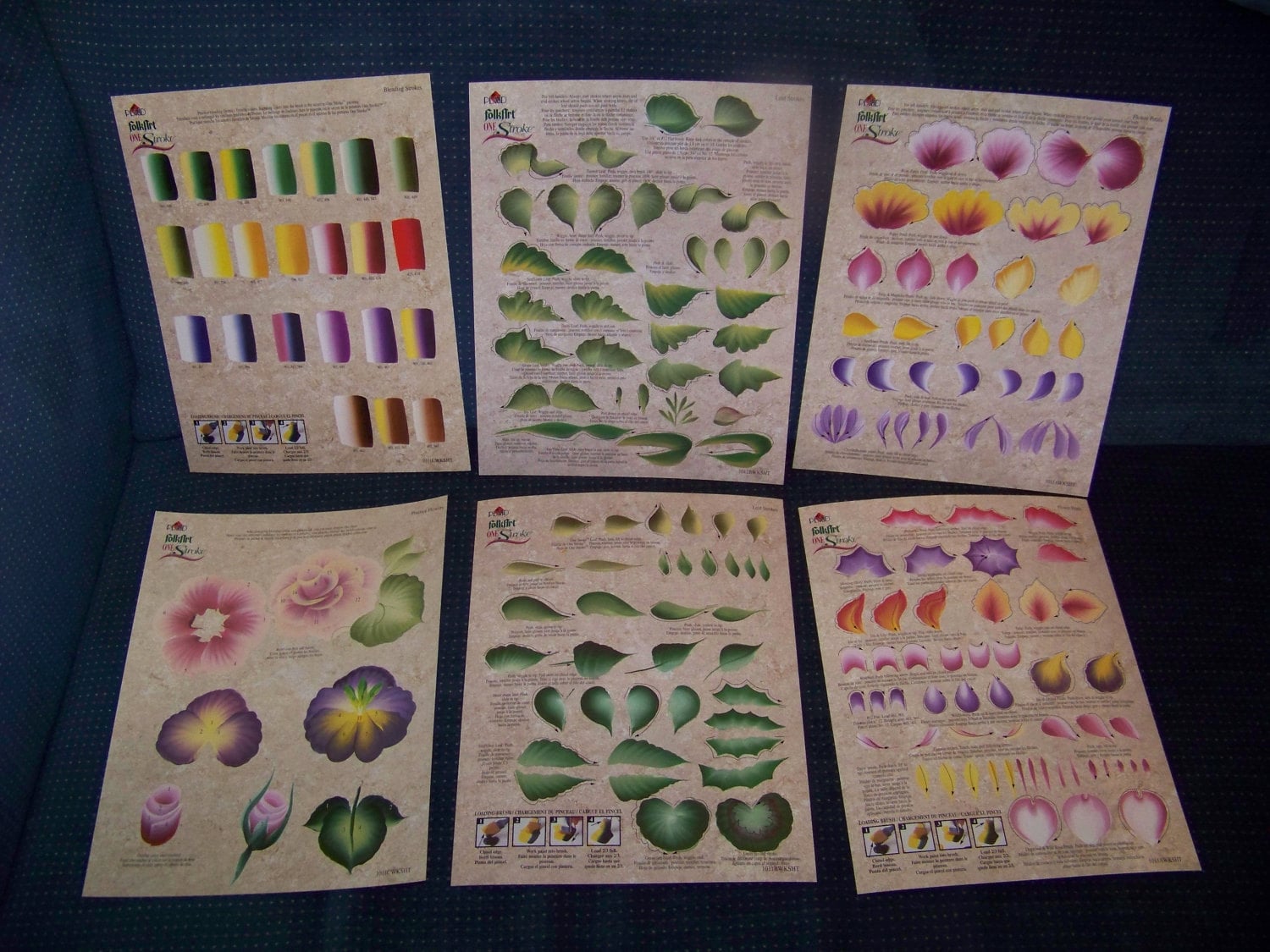 Donna Dewberry / Plaid FolkArt One Stroke Worksheet Pack 1011