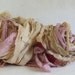 Hand Dyed Recycled Sari Silk Ribbon - Undyed 10 yds