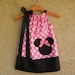 Minnie Mouse Polka Dot Pillowcase Dress - sizes 6m to 5T.....PERFECT for BIRTHDAYS, Disney Trips, or Pictures